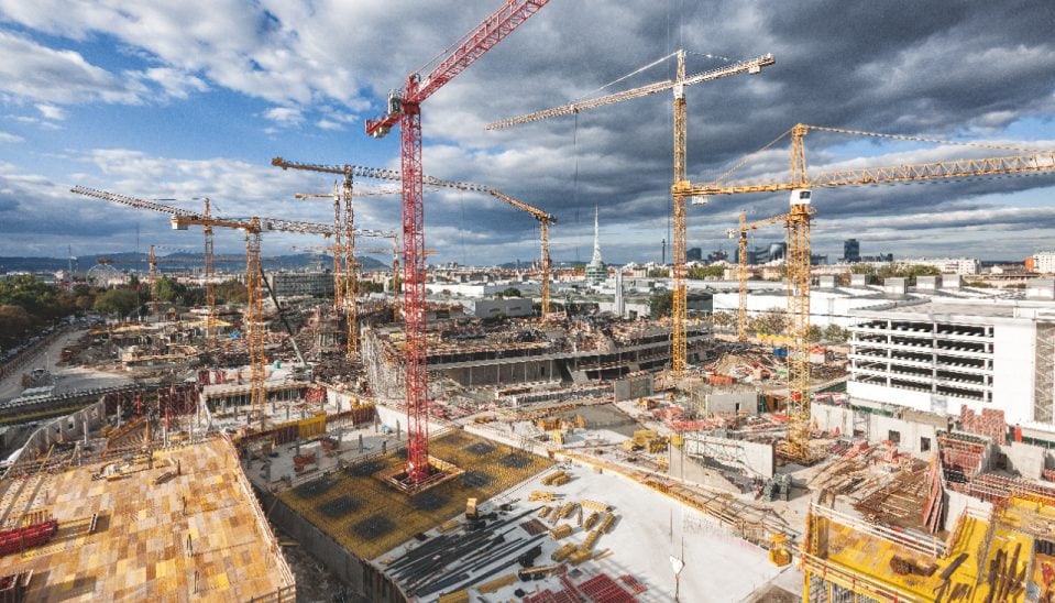 BC Jobsite, Tower Cranes, Wall poster