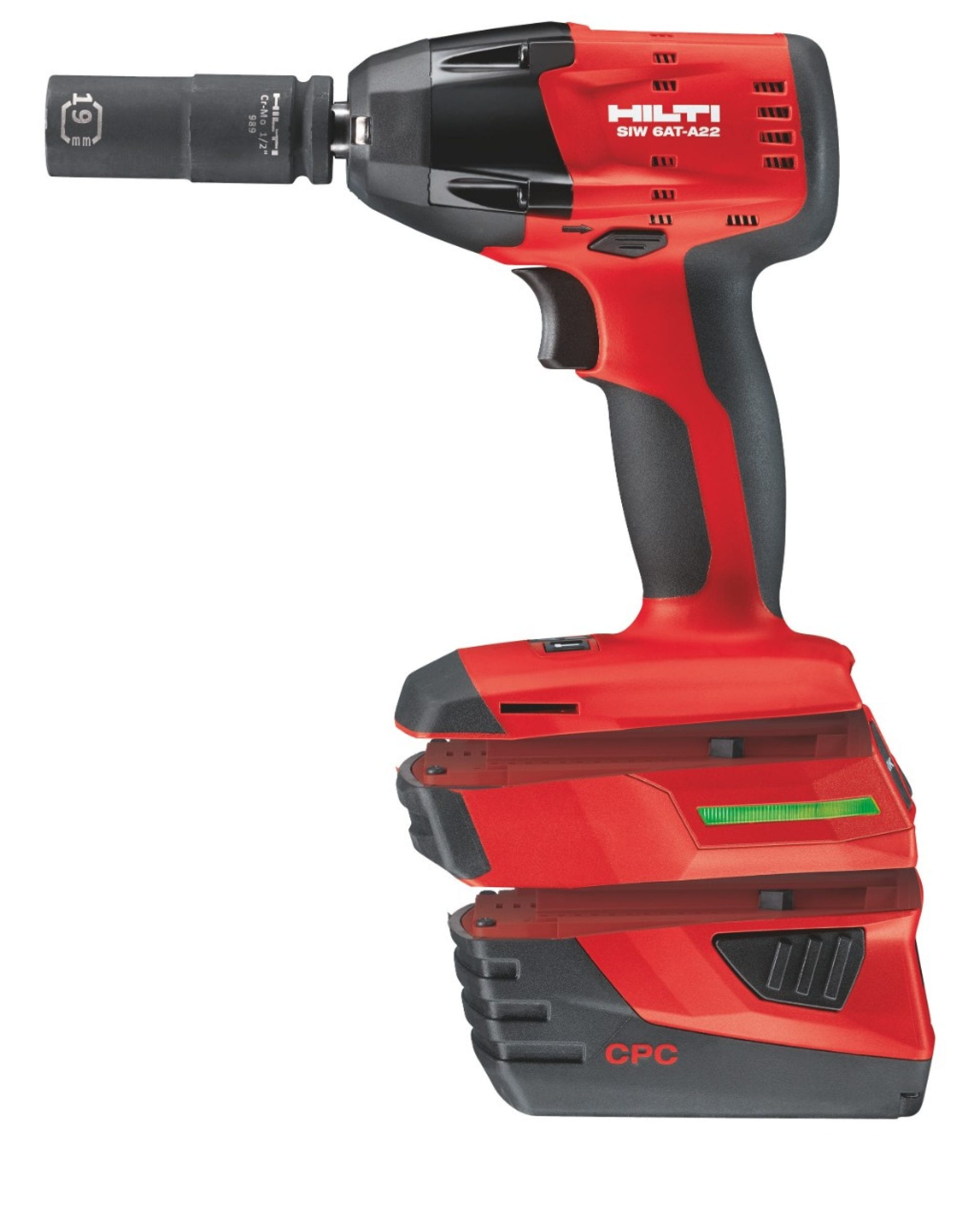 Impact wrench with battery and adaptive torque module