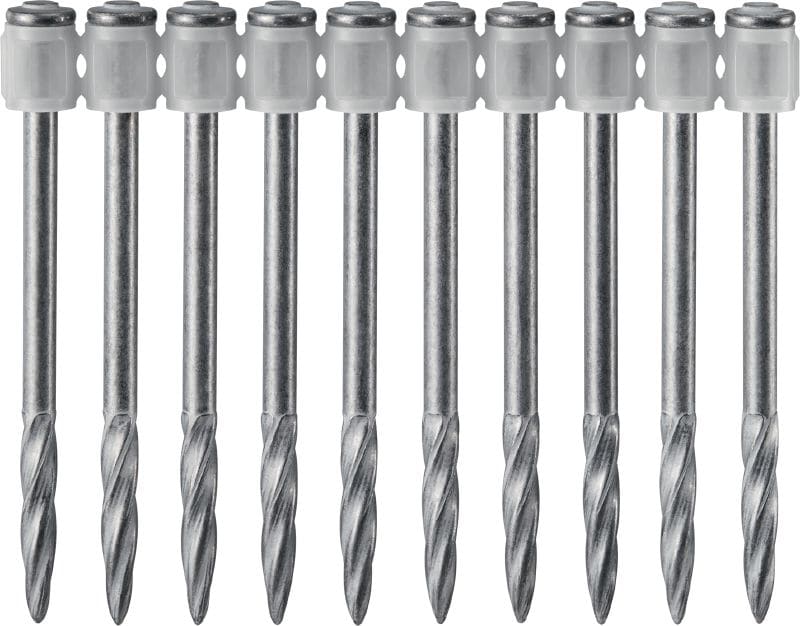 X-X MX Universal plasterboard nails (collated) Ultimate-performance collated nails for fastening to concrete and other base materials using powder-actuated tools