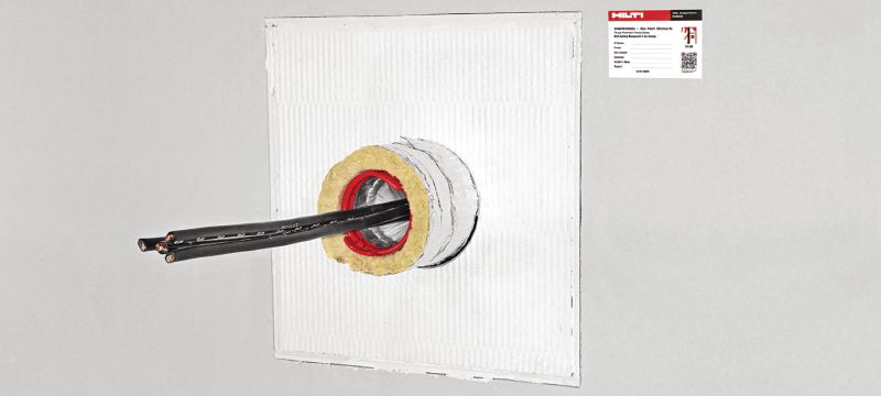 CFS-CT B Firestop coated board system with wide approval range for sealing medium to large openings Applications 1