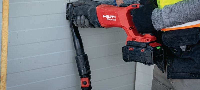 SR 6-22 reciprocating saw Cordless reciprocating saw for heavy-duty demolition and cutting with better comfort and speed (Nuron battery platform) Applications 1