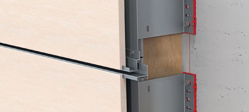 FOX VI L Bracket Versatile wall bracket for installing rainscreen façade substructures Applications 1