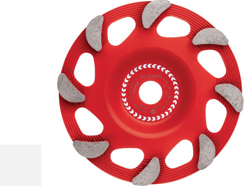 SPX Fine Finish Diamond Cup-Wheel (For DG/DGH 150) Ultimate diamond cup wheel for the DG/DGH 150 diamond grinder – for finishing grinding concrete and natural stone