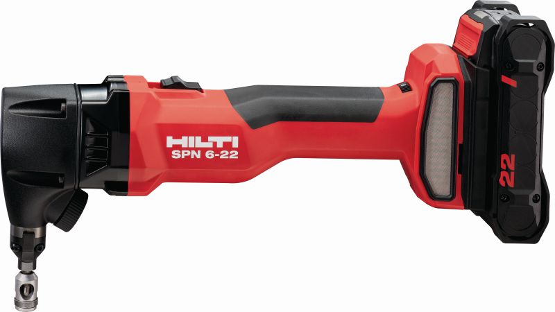 SPN 6-22 CN Cordless nibbler High-capacity cordless nibbler for cutting sheet metal and profiles with more speed and minimal distortion (Nuron battery platform)