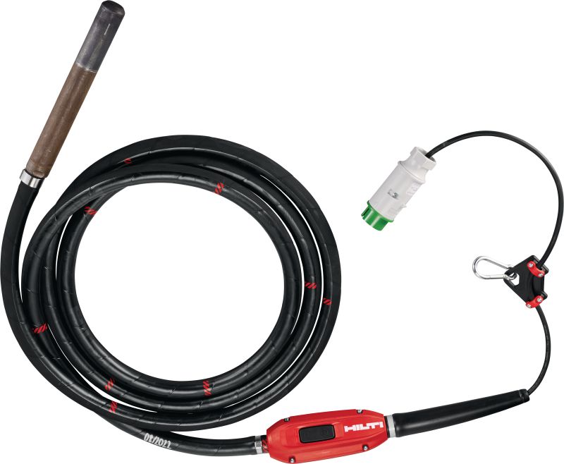 NCV Internal vibrator Internal concrete vibrator whip for use with Hilti NCV 10-22 battery-powered backpack concrete vibrators (Nuron battery platform)